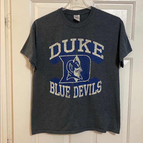 Duke Blue Devils Mens T Shirt Sz L Blueish Grey - Picture 1 of 4